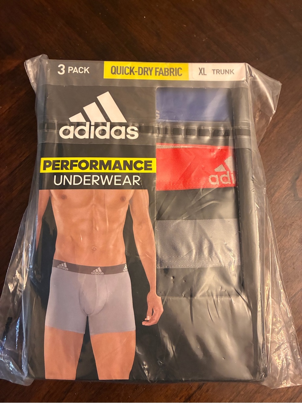 3-pack of adidas Men's Performance Boxer Briefs New XL
